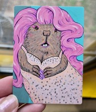 Original ACEO Beaver Drag