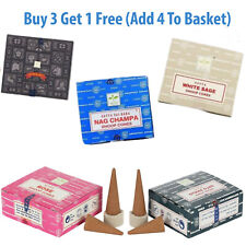 Satya Insence Nag Champa Super Hit White Sage Rose Dhoop Box Incense Cones