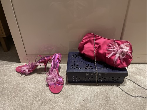 Magrit satin pink bag - satin,