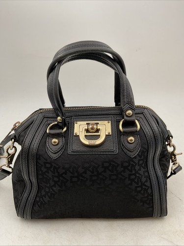Dkny black leather gold - dkny,