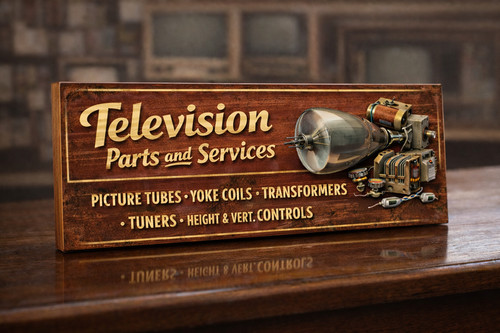 Television sign vintage - sign,