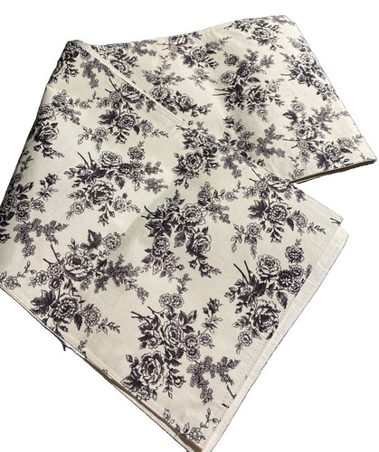 Floral toile table runner - floral,