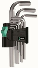 Wera 9 Piece Chrome Stubby