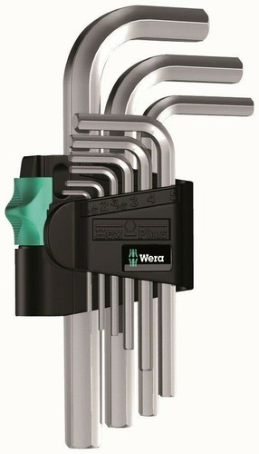 Wera piece chrome stubby - wera,