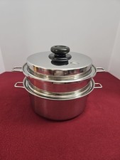 Saladmaster 316Ti Titanium Stainless Steel 3 Quart Saucepan, Steamer & Lid USA