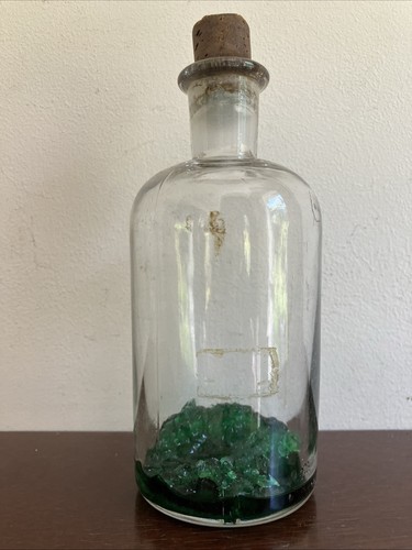 Antique clear glass apothecary - clear,