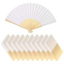 100 Pack White Paper Fan