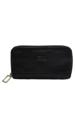 Chloe Womens Leather Full Zipped Card Wallet Black