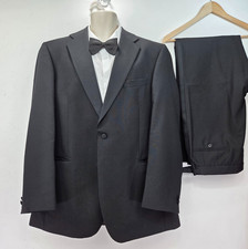 Magee Suit Geneva Dress T1 Black Wool Blend Dinner Formal Blazer 44L Trouser 38L