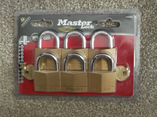 Master lock solid brass - brass, 40mm