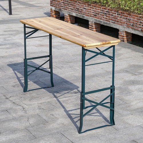 Wood beer table benches set - beer,