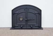 Cast iron fire door clay bread