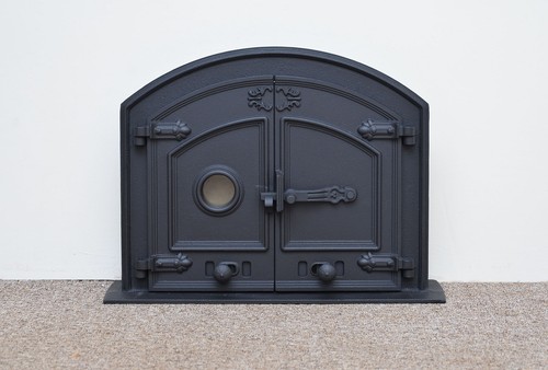 Cast iron fire door clay - , bread