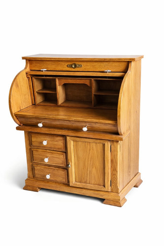 Vintage oak roll top - roll, desk