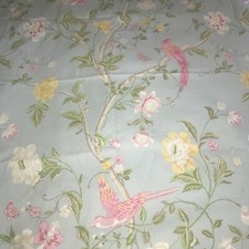 LAURA ASHLEY SUMMER PALACE DUCK EGG FABRIC ( 75CM )