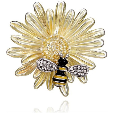Bee brooch women cute - bee,