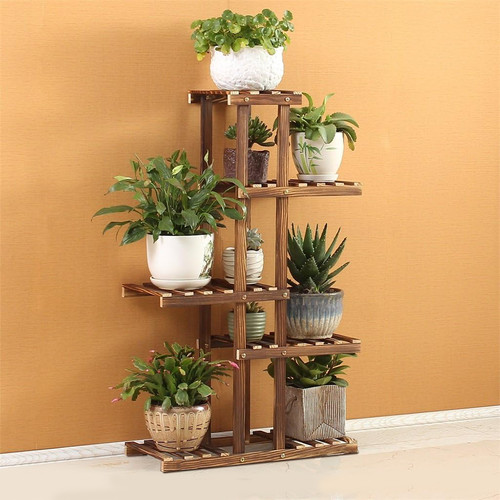Tier wooden plant - 5, stand