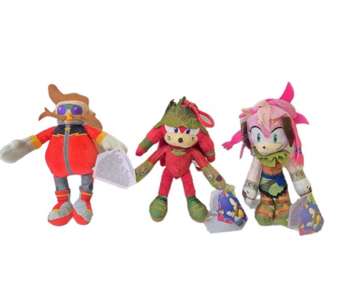 Sonic prime clip on plush - 3×,