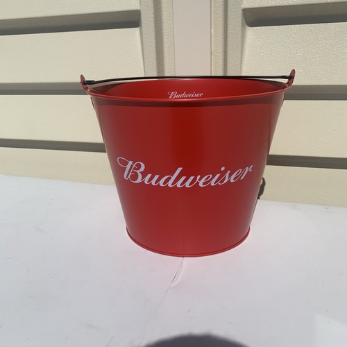 Budweiser red beer ice bucket - beer/ice,