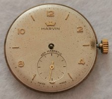 Vtg 1950s Marvin 17 Jewels Calibre 540 Mechanical Gents 28.55mm Watch Movement