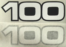 YAMAHA RS100 SIDE PANEL DECALS