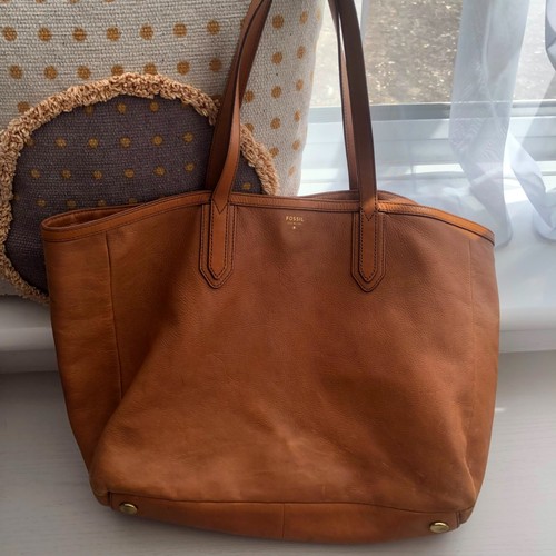 Fossil cow hide - hide, leather