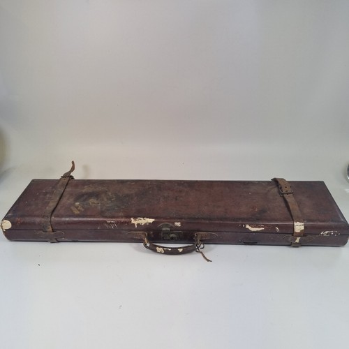 Antique leather gun case s - leather,