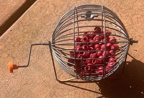 Vintage bingo ball cage - vintage,