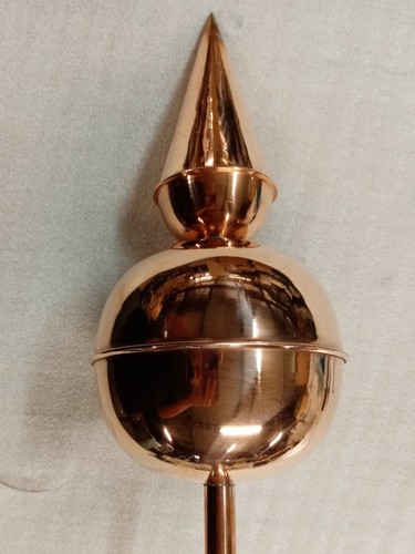Copper roof finial - , in