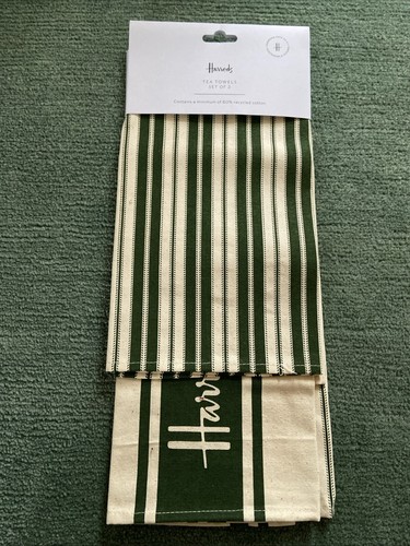 Harrods tea towel - tea, green