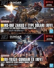 Gundam Zaku Solari RX 78 G Set