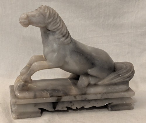 Vintage marble onyx horse - marble, or