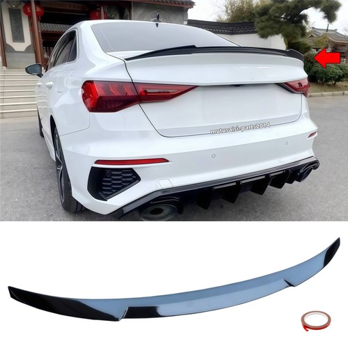 Gloss black trunk spoiler - black,