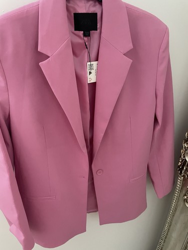 Zara oversized pink blazer - zara,