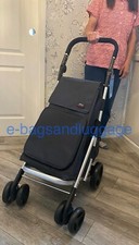 6 WHEEL LARGE SHOPPING TROLLEY FOLDING CART STRONG LIGHTWEIGHT MANEUVERABLE NEW