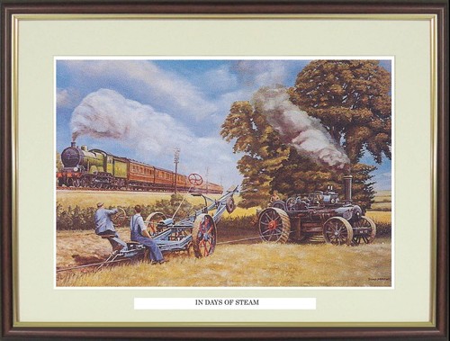 Traction engine print - print, "in
