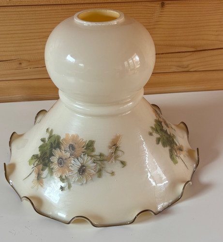 Vintage milk glass shade - milk,