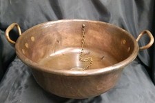  DEEP COPPER WASH BOWL, BASIN, HEAVYWEIGHT QUALITY BOWL WITH WASTE & PLUG