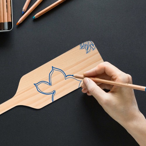 Unfinished wood paddle - unfinished,