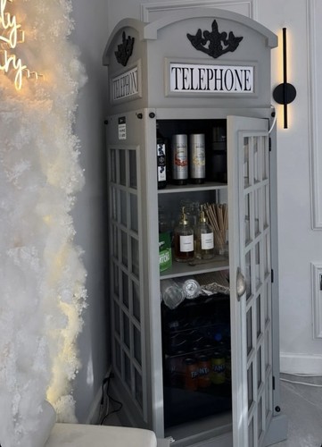 Telephone box drinks cabinet - telephone,