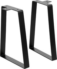 14 inch furniture legs, 2PCS trapezoidal,  DIY metal,, heavy duty, black