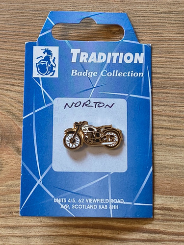 Norton motorcycle enamel pin - norton,
