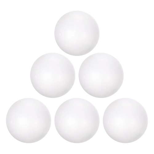 6pcs white polystyrene foam - white,