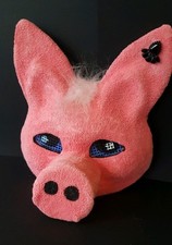 Mask. Costume Mask. Handmade.  Pig.