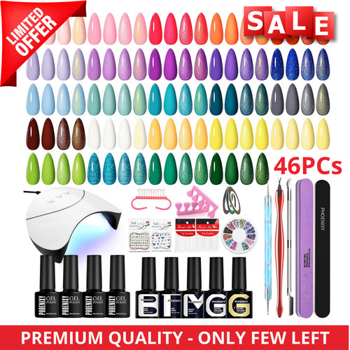 Gel nail polish kit - gel,