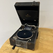 Decca Salon Junior Gramophone Portable Rare Model Tested Spare Needles