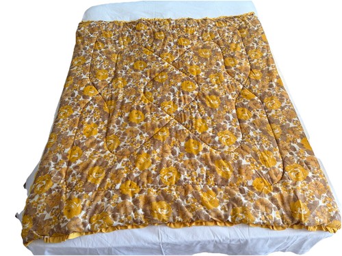 Retro eiderdown floral design - floral,