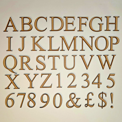 Wooden letters craft numbers - wooden, &