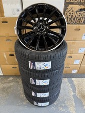 X4 18" A45 ALLOY WHEELS MERCEDES A CLASS RIMS CLA RIMS BLACK SERIES AMG 5x112