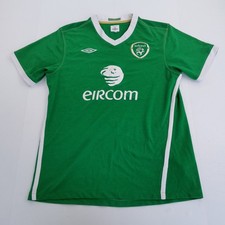 REPUBLIC OF IRELAND Top 42 Large Green Men's Football Shirt UMBRO Home 2010-11